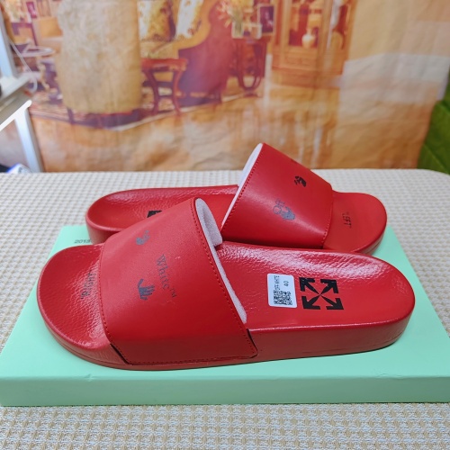 Replica Off-White Slippers For Men #1195444 $45.00 USD for Wholesale