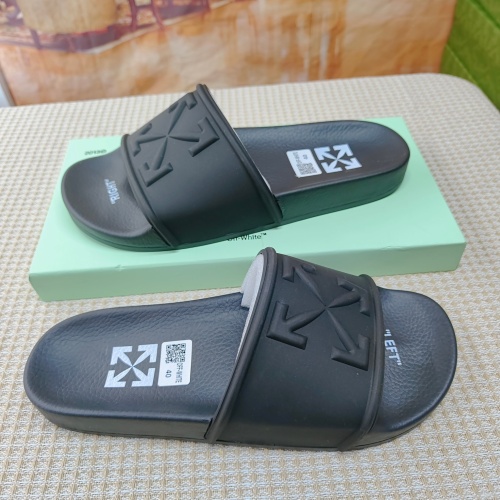 Replica Off-White Slippers For Men #1195448 $45.00 USD for Wholesale