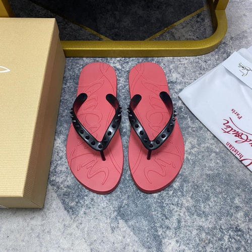 Wholesale Christian Louboutin CL Slippers For Men #1195452 $42.00 USD, Wholesale Quality Replica Christian Louboutin CL Slippers