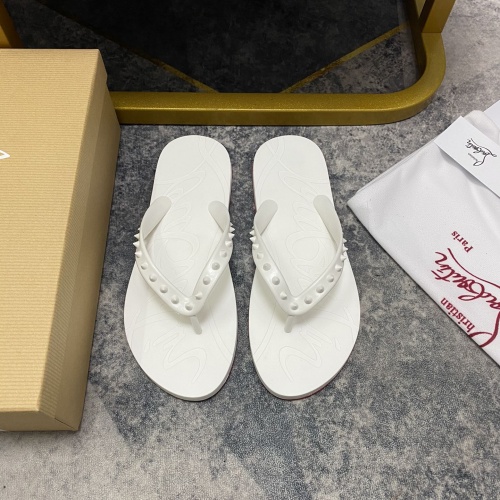 Wholesale Christian Louboutin CL Slippers For Women #1195453 $42.00 USD, Wholesale Quality Replica Christian Louboutin CL Slippers