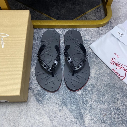 Wholesale Christian Louboutin CL Slippers For Men #1195456 $42.00 USD, Wholesale Quality Replica Christian Louboutin CL Slippers