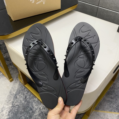 Replica Christian Louboutin CL Slippers For Men #1195456 $42.00 USD for Wholesale