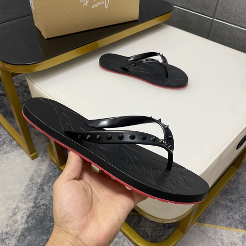 Replica Christian Louboutin CL Slippers For Men #1195456 $42.00 USD for Wholesale