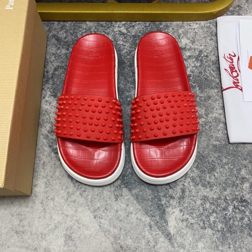 Wholesale Christian Louboutin CL Slippers For Men #1195457 $64.00 USD, Wholesale Quality Replica Christian Louboutin CL Slippers