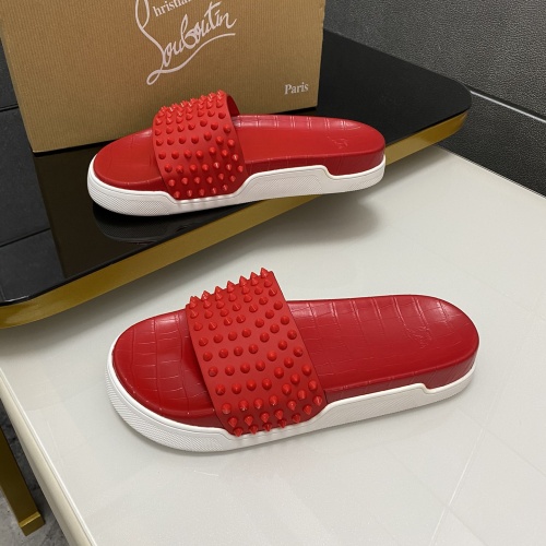 Replica Christian Louboutin CL Slippers For Men #1195457 $64.00 USD for Wholesale