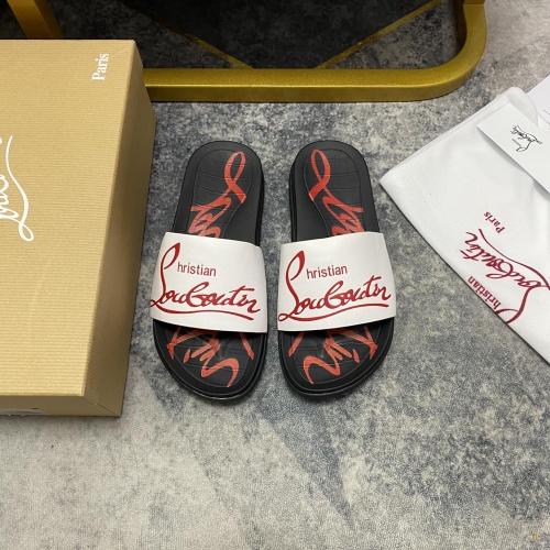 Wholesale Christian Louboutin CL Slippers For Men #1195465 $56.00 USD, Wholesale Quality Replica Christian Louboutin CL Slippers