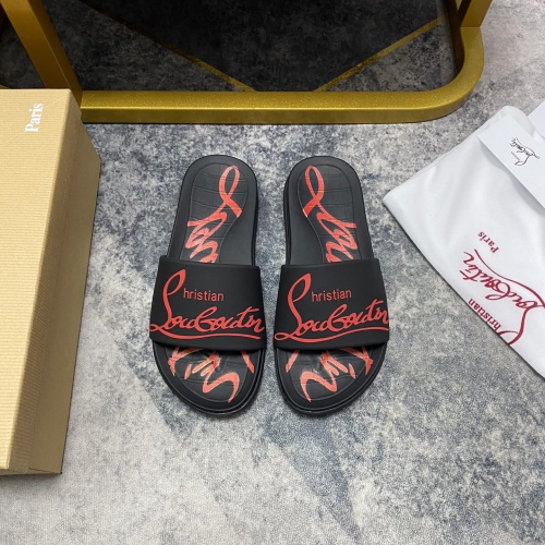 Wholesale Christian Louboutin CL Slippers For Men #1195466 $56.00 USD, Wholesale Quality Replica Christian Louboutin CL Slippers