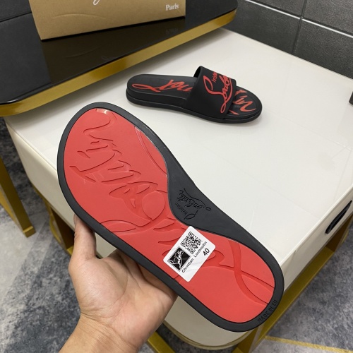 Replica Christian Louboutin CL Slippers For Men #1195466 $56.00 USD for Wholesale