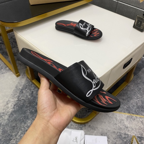 Replica Christian Louboutin CL Slippers For Men #1195467 $56.00 USD for Wholesale