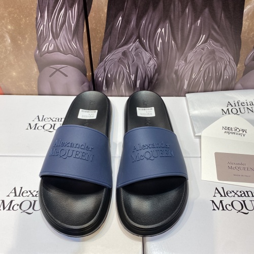 Replica Alexander McQueen Slippers For Men #1195654 $45.00 USD for Wholesale