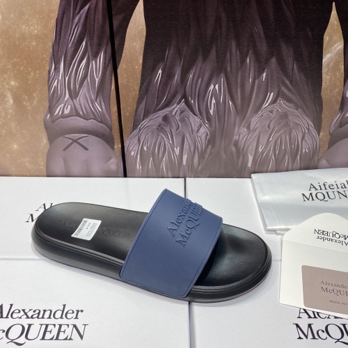 Replica Alexander McQueen Slippers For Men #1195654 $45.00 USD for Wholesale