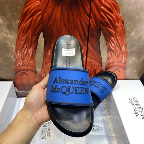 Replica Alexander McQueen Slippers For Men #1195665 $45.00 USD for Wholesale