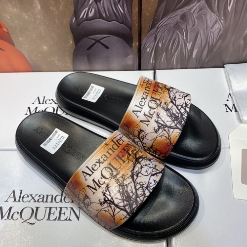 Replica Alexander McQueen Slippers For Men #1195669 $45.00 USD for Wholesale