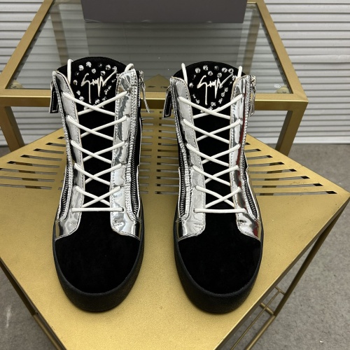 Replica Giuseppe Zanotti High Tops Shoes For Women #1196113 $102.00 USD for Wholesale