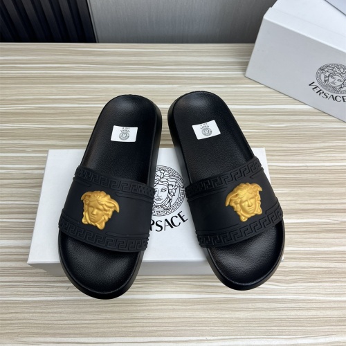 Wholesale Versace Slippers For Men #1196609 $45.00 USD, Wholesale Quality Replica Versace Slippers