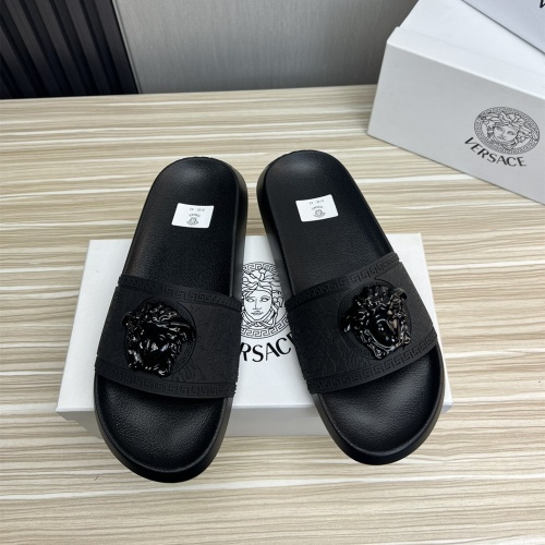 Wholesale Versace Slippers For Men #1196611 $45.00 USD, Wholesale Quality Replica Versace Slippers