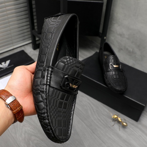 Replica Armani Leather Shoes For Men #1196758 $72.00 USD for Wholesale