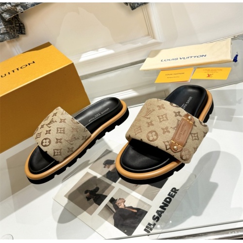 Wholesale Louis Vuitton Slippers For Men #1196930 $76.00 USD, Wholesale Quality Replica Louis Vuitton Slippers