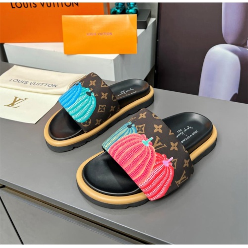 Wholesale Louis Vuitton Slippers For Women #1196953 $72.00 USD, Wholesale Quality Replica Louis Vuitton Slippers