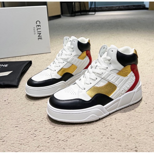 Wholesale Celine High Top Shoes For Men #1197156 $98.00 USD, Wholesale Quality Replica Celine High Top Shoes