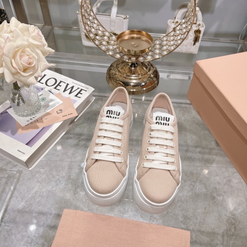 Replica MIU MIU Casual Shoes For Women #1197555 $100.00 USD for Wholesale