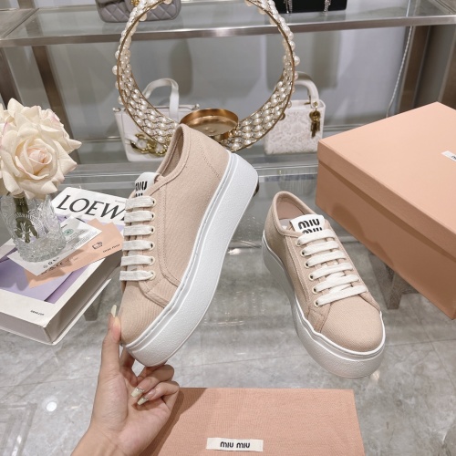 Replica MIU MIU Casual Shoes For Women #1197555 $100.00 USD for Wholesale