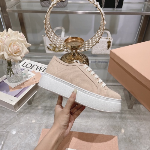 Replica MIU MIU Casual Shoes For Women #1197555 $100.00 USD for Wholesale