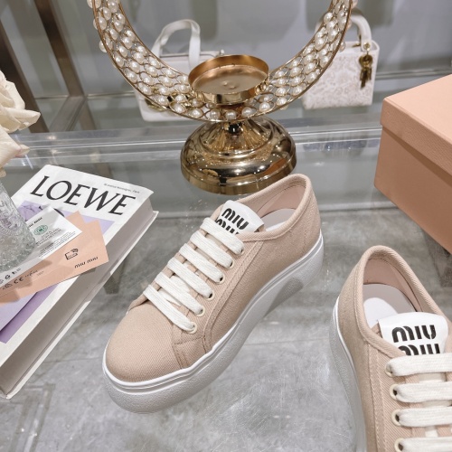 Replica MIU MIU Casual Shoes For Women #1197555 $100.00 USD for Wholesale