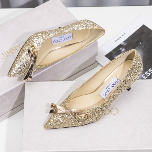 Wholesale Jimmy Choo High-Heeled Shoes For Women #1197750 $96.00 USD, Wholesale Quality Replica Jimmy Choo High-Heeled Shoes