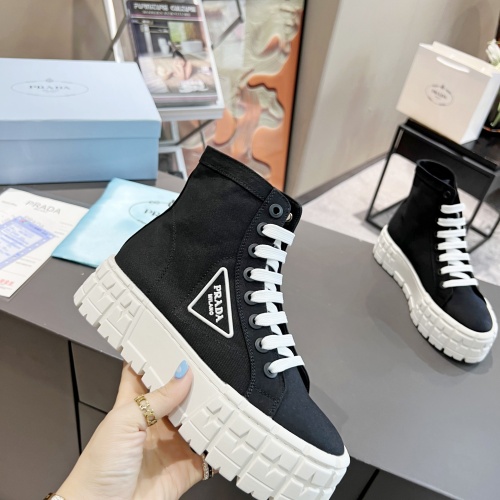 Replica Prada High Top Shoes For Women #1197764 $88.00 USD for Wholesale