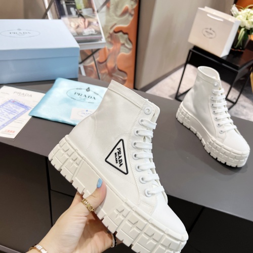 Replica Prada High Top Shoes For Women #1197765 $88.00 USD for Wholesale