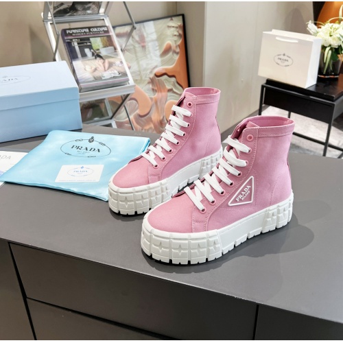 Wholesale Prada High Top Shoes For Women #1197766 $88.00 USD, Wholesale Quality Replica Prada High Top Shoes