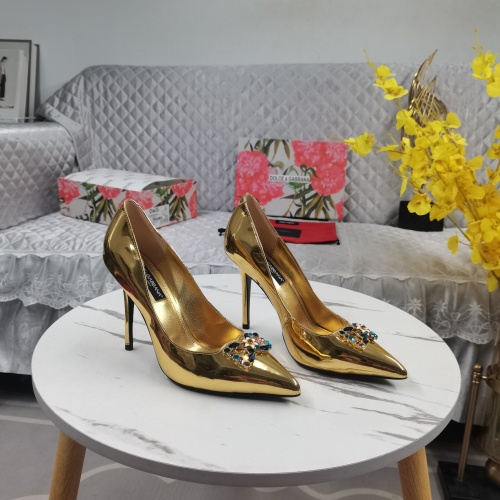 Wholesale Dolce &amp; Gabbana D&amp;G High-Heeled Shoes For Women #1197795 $128.00 USD, Wholesale Quality Replica Dolce &amp; Gabbana D&amp;G High-Heeled Shoes