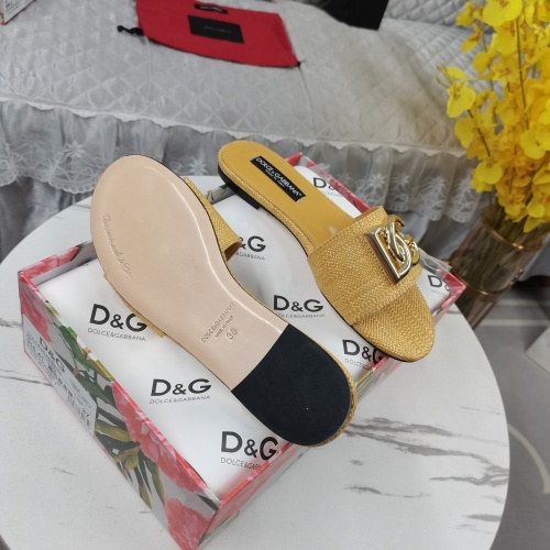 Replica Dolce & Gabbana D&G Slippers For Women #1198076 $115.00 USD for Wholesale