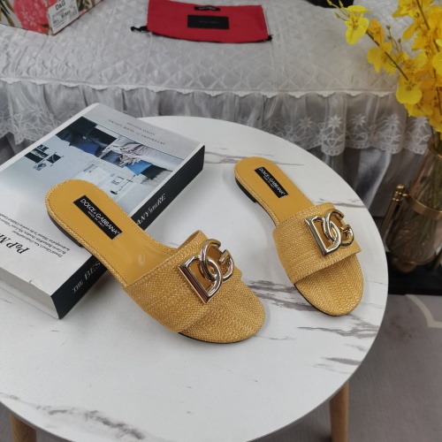 Replica Dolce & Gabbana D&G Slippers For Women #1198076 $115.00 USD for Wholesale