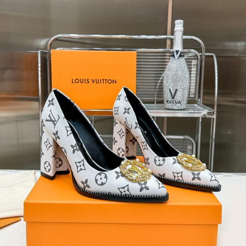 Wholesale Louis Vuitton High-Heeled Shoes For Women #1198096 $85.00 USD, Wholesale Quality Replica Louis Vuitton High-Heeled Shoes