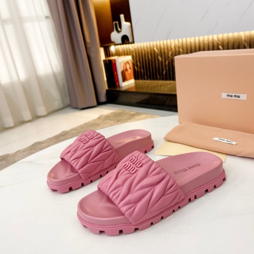 Wholesale MIU MIU Slippers For Women #1198140 $82.00 USD, Wholesale Quality Replica MIU MIU Slippers