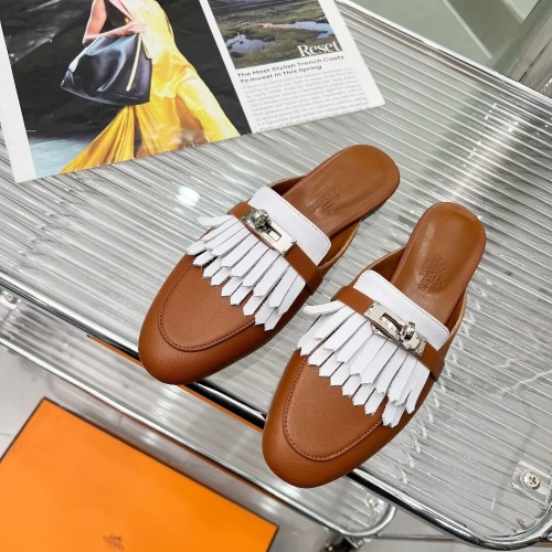 Replica Hermes Slippers For Women #1198147 $88.00 USD for Wholesale