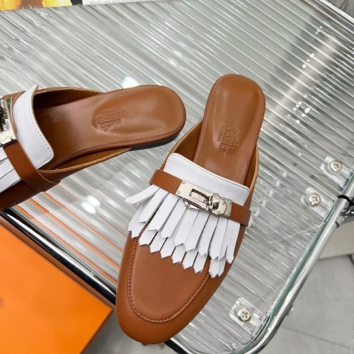 Replica Hermes Slippers For Women #1198147 $88.00 USD for Wholesale