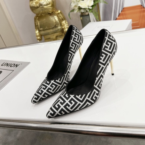 Wholesale Balmain High-Heeled Shoes For Women #1198257 $118.00 USD, Wholesale Quality Replica Balmain High-Heeled Shoes