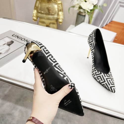 Replica Balmain High-Heeled Shoes For Women #1198257 $118.00 USD for Wholesale