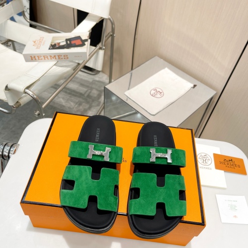 Replica Hermes Slippers For Men #1198289 $88.00 USD for Wholesale