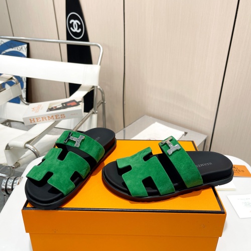 Replica Hermes Slippers For Men #1198289 $88.00 USD for Wholesale