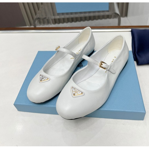 Wholesale Prada Flat Shoes For Women #1198291 $98.00 USD, Wholesale Quality Replica Prada Flat Shoes