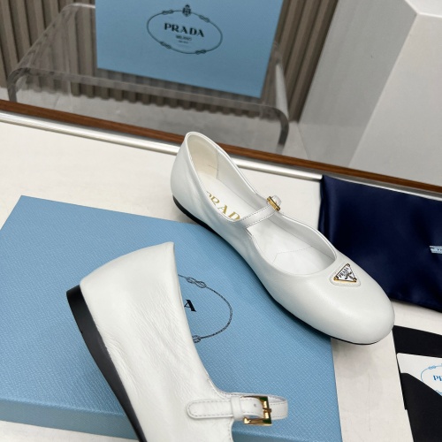 Replica Prada Flat Shoes For Women #1198291 $98.00 USD for Wholesale