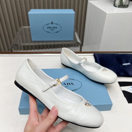 Replica Prada Flat Shoes For Women #1198291 $98.00 USD for Wholesale