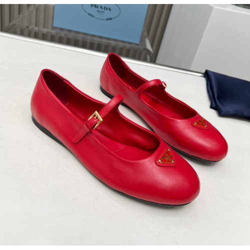 Replica Prada Flat Shoes For Women #1198292 $98.00 USD for Wholesale