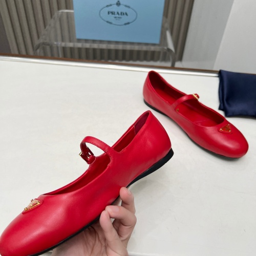 Replica Prada Flat Shoes For Women #1198292 $98.00 USD for Wholesale