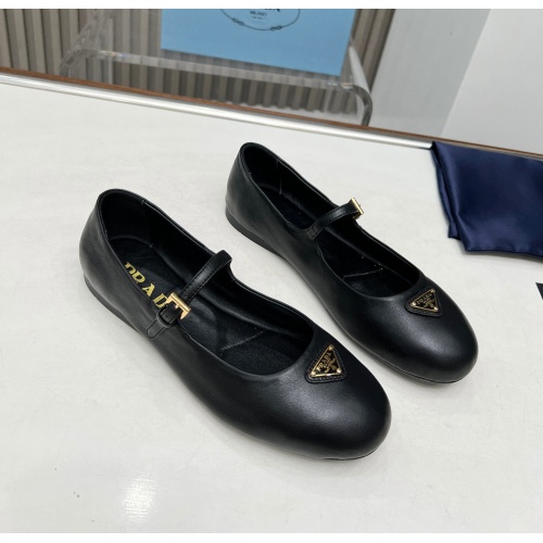 Replica Prada Flat Shoes For Women #1198293 $98.00 USD for Wholesale