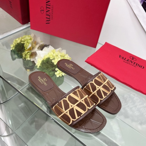 Replica Valentino Slippers For Women #1198329 $82.00 USD for Wholesale